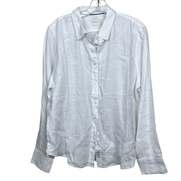 J.CREW Slim Perfect Shirt Baird Mcnutt
Irish Linen Shirt White 14 White - Picture 8 of 8